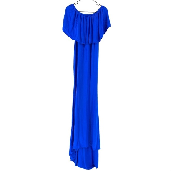 Love2Mi Women's Off Shoulder Maternity Gown Dress - Picture 2 of 8